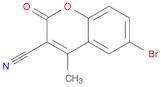 6-Bromo-3-cyano-4-methylcoumarin