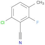 6-CHLORO-2-FLUORO-3-METHYLBENZONITRILE