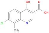 7-Chloro-4-hydroxy-8-methylquinoline-3-carboxylic acid