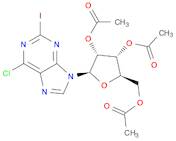 ACETIC ACID (2R,3R,4R,5R)-3,4-DIACETOXY-5-(6-CHLORO-2-IODO-PURIN-9-YL)-TETRAHYDRO-FURAN-2-YLMETHYL…