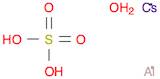 Aluminum cesium sulfate dodecahydrate