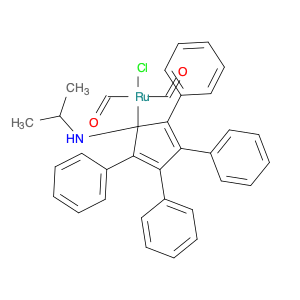 CHLORODICARBONYL(1-(I-PROPYLAMINO)-2,3,4,5-TETRAPHENYLCYCLOPENTADIENYL)RUTHENIUM (II)