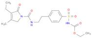 Ethyl (4-(2-(3-ethyl-4-methyl-2-oxo-2,5-dihydro-1H-pyrrole-1-carboxamido)ethyl)phenyl)sulfonylcarb…