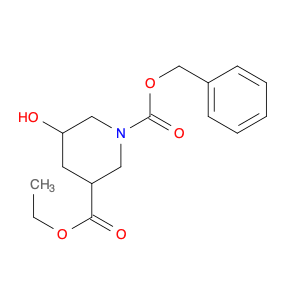 1-Benzyl 3-ethyl 5-hydroxypiperidine-1,3-dicarboxylate