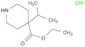 Ethyl 4-isopropylpiperidine-4-carboxylate hydrochloride