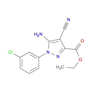 Ethyl 5-amino-1-(3-chlorophenyl)-4-cyanopyrazole-3-carboxylate