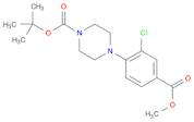 Methyl 4-(4-Boc-1-piperazinyl)-3-chlorobenzoate