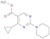 Methyl 4-cyclopropyl-2-(piperidin-1-yl)pyrimidine-5-carboxylate