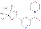 MORPHOLINO(5-(4,4,5,5-TETRAMETHYL-1,3,2-DIOXABOROLAN-2-YL)PYRIDIN-3-YL)METHANONE