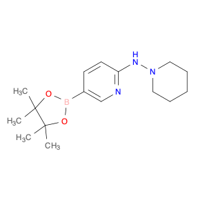 N-(Piperidin-1-yl)-5-(4,4,5,5-tetramethyl-1,3,2-dioxaborolan-2-yl)pyridin-2-amine