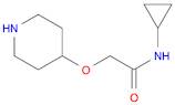 N-CYCLOPROPYL-2-(PIPERIDIN-4-YLOXY)ACETAMIDE