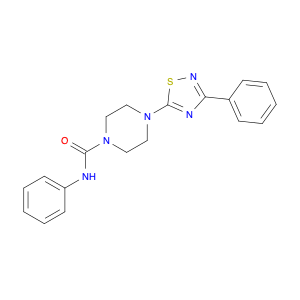 N-Phenyl-4-(3-phenyl-1,2,4-thiadiazol-5-yl)piperazine-1-carboxamide