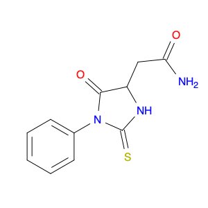 5-Oxo-1-phenyl-2-thioxo-4-imidazolidineacetamide