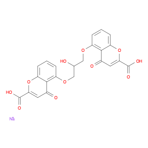 4H-1-Benzopyran-2-carboxylicacid, 5,5'-[(2-hydroxy-1,3-propanediyl)bis(oxy)]bis[4-oxo-, sodium sal…