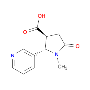 TRANS-1-METHYL-4-CARBOXY-5-(3-PYRIDYL)-2-PYRROLIDINONE