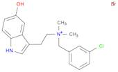 (M-CHLOROBENZYL)(2-(5-HYDROXYINDOL-3-YL)ETHYL)DIMETHYLAMMONIUM BROMIDE