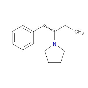 Pyrrolidine, 1-[1-(phenylmethylene)propyl]-