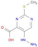 5-HYDRAZINYL-2-(METHYLTHIO)-4-PYRIMIDINECARBOXYLIC ACID