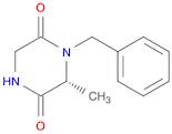 2,5-Piperazinedione, 6-methyl-1-(phenylmethyl)-, (R)-