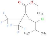 ETHYL 3-(1-CHLORO-2-METHYL-PROPYL)-2,2-BIS(TRIFLUOROMETHYL)CYCLOPROPANE-1-CARBOXYLATE