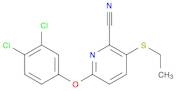 6-(3,4-DICHLOROPHENOXY)-3-(ETHYLTHIO)-2-PYRIDINECARBONITRILE