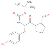 TERT-BUTYL N-[(2S)-1-[(2S)-2-FORMYLPYRROLIDIN-1-YL]-3-(4-HYDROXYPHENYL)-1-OXO-PROPAN-2-YL]CARBAMATE