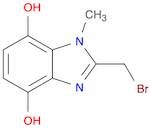 1H-Benzimidazole-4,7-diol, 2-(bromomethyl)-1-methyl-