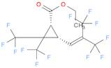 ETHYL (1R,3S)-2,2-BIS(TRIFLUOROMETHYL)-3-[3,3,3-TRIFLUORO-2-(TRIFLUOROMETHYL)PROP-1-ENYL]CYCLOPROP…