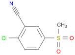 Benzonitrile, 2-chloro-5-(methylsulfonyl)-