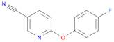 6-(4-fluorophenoxy)pyridine-3-carbonitrile