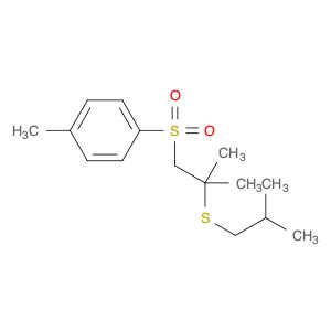 Benzene, 1-methyl-4-[[2-methyl-2-[(2-methylpropyl)thio]propyl]sulfonyl]-
