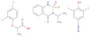 2-(2,4-dichlorophenoxy)propanoic acid; 4-hydroxy-3,5-diiodo-benzonitrile; 3-isopropyl-2,2-dioxo-1h…