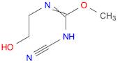 Carbamimidic acid, N-cyano-N'-(2-hydroxyethyl)-, methyl ester