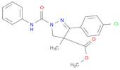 methyl 3-(4-chlorophenyl)-4-methyl-1-(phenylcarbamoyl)-4,5-dihydro-1h-pyrazole-4-carboxylate