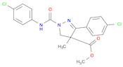 methyl 3-(4-chlorophenyl)-1-[(4-chlorophenyl)carbamoyl]-4-methyl-5H-pyrazole-4-carboxylate