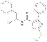 N-(1-METHYL-2-(PIPERIDIN-1-YL)ETHYL)-2-(METHYLTHIO)-4-PHENYL-5-THIAZOLECARBOXAMIDE