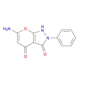 Pyrano[2,3-c]pyrazole-3,4-dione, 6-amino-1,2-dihydro-2-phenyl-
