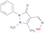 1H-Pyrazole-4-carboxaldehyde,2,3-dihydro-1,5-dimethyl-3-oxo-2-phenyl-, 4-oxime