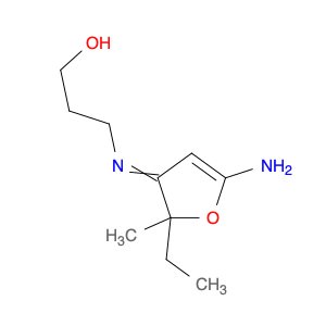 1-Propanol, 3-[(5-amino-2-ethyl-2-methyl-3(2H)-furanylidene)amino]-