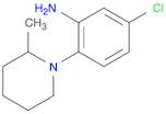 5-chloro-2-(2-methyl-1-piperidinyl)aniline