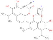 (2,2'-binaphthalene)-8,8'-dicarbonitrile, 1,1'-bis(acetyloxy)-6,6',7,7'-tetrahydroxy-3,3'-dimethyl…