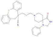 Dibenzo(b,f)thiepin-10-carbonitrile, 10,11-dihydro-10-(3-(4-oxo-1-phenyl-1,3,8-triazaspiro(4.5)dec…