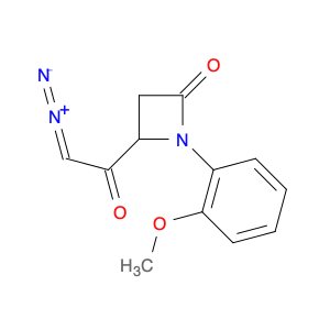 2-Azetidinone, 4-(diazoacetyl)-1-(2-methoxyphenyl)-