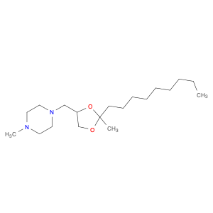 Piperazine, 1-methyl-4-[(2-methyl-2-nonyl-1,3-dioxolan-4-yl)methyl]-