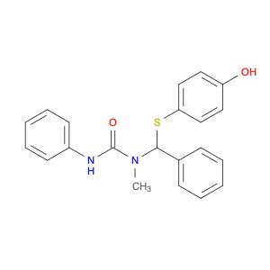 Urea, N-[[(4-hydroxyphenyl)thio]phenylmethyl]-N-methyl-N'-phenyl-