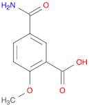 Benzoic acid, 5-(aminocarbonyl)-2-methoxy-