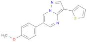 Pyrazolo[1,5-a]pyrimidine,6-(4-methoxyphenyl)-3-(2-thienyl)-