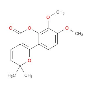 2H,5H-Pyrano[3,2-c][1]benzopyran-5-one, 7,8-dimethoxy-2,2-dimethyl-