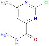 4-Pyrimidinecarboxylicacid, 2-chloro-6-methyl-, hydrazide