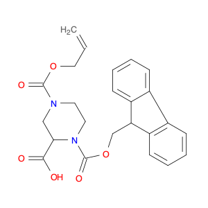 1,2,4-Piperazinetricarboxylicacid, 1-(9H-fluoren-9-ylmethyl) 4-(2-propen-1-yl) ester